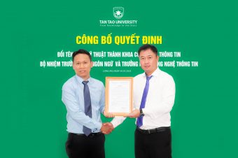 Chúc mừng TS Đặng Thanh Nhơn đã được bổ nhiệm giữ chức Trưởng khoa Ngôn ngữ – Đại học Tân Tạo